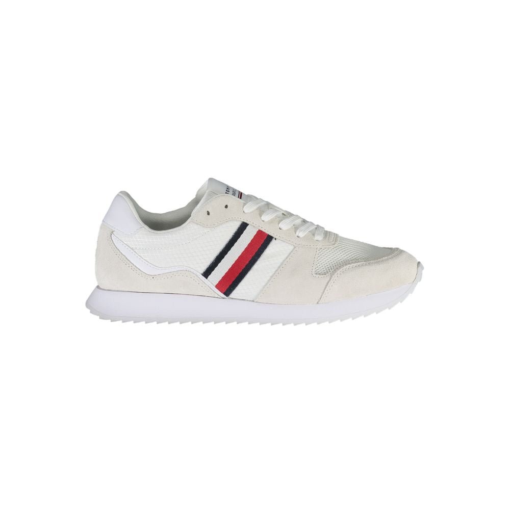 Tommy Hilfiger White Polyester Men Sneaker - SMARTMARTNZ