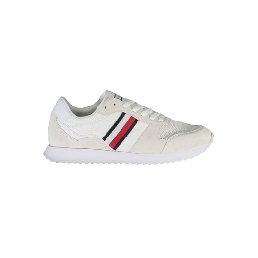 Tommy Hilfiger White Polyester Men Sneaker - SMARTMARTNZ