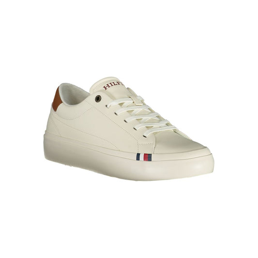 Tommy Hilfiger White Polyethylene Men Sneaker - SMARTMARTNZ
