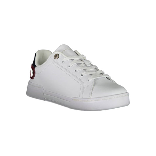 Tommy Hilfiger White Polyethylene Women Sneaker - SMARTMARTNZ