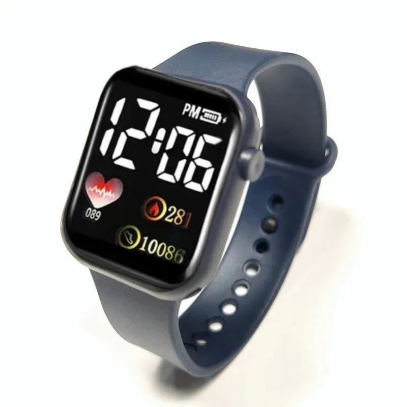 Unisex LED Digital Watch – Waterproof Electronic Fitness Watch for Men, Women & Kids - SMARTMARTNZ
