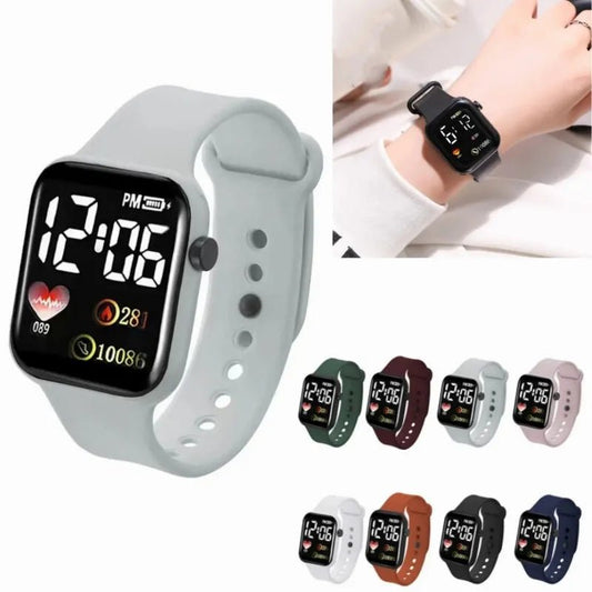 Unisex LED Digital Watch – Waterproof Electronic Fitness Watch for Men, Women & Kids - SMARTMARTNZ