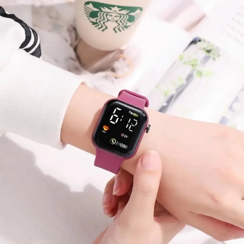 Unisex LED Digital Watch – Waterproof Electronic Fitness Watch for Men, Women & Kids - SMARTMARTNZ