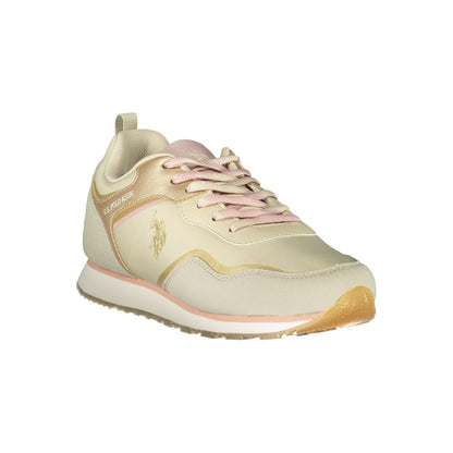 U.S. POLO ASSN. Beige Polyester Sneaker - SMARTMARTNZ
