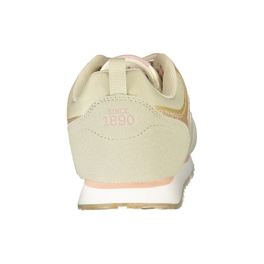 U.S. POLO ASSN. Beige Polyester Sneaker - SMARTMARTNZ