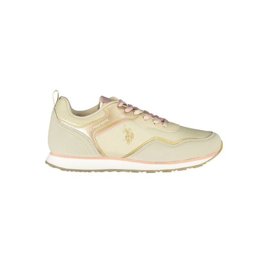 U.S. POLO ASSN. Beige Polyester Sneaker - SMARTMARTNZ