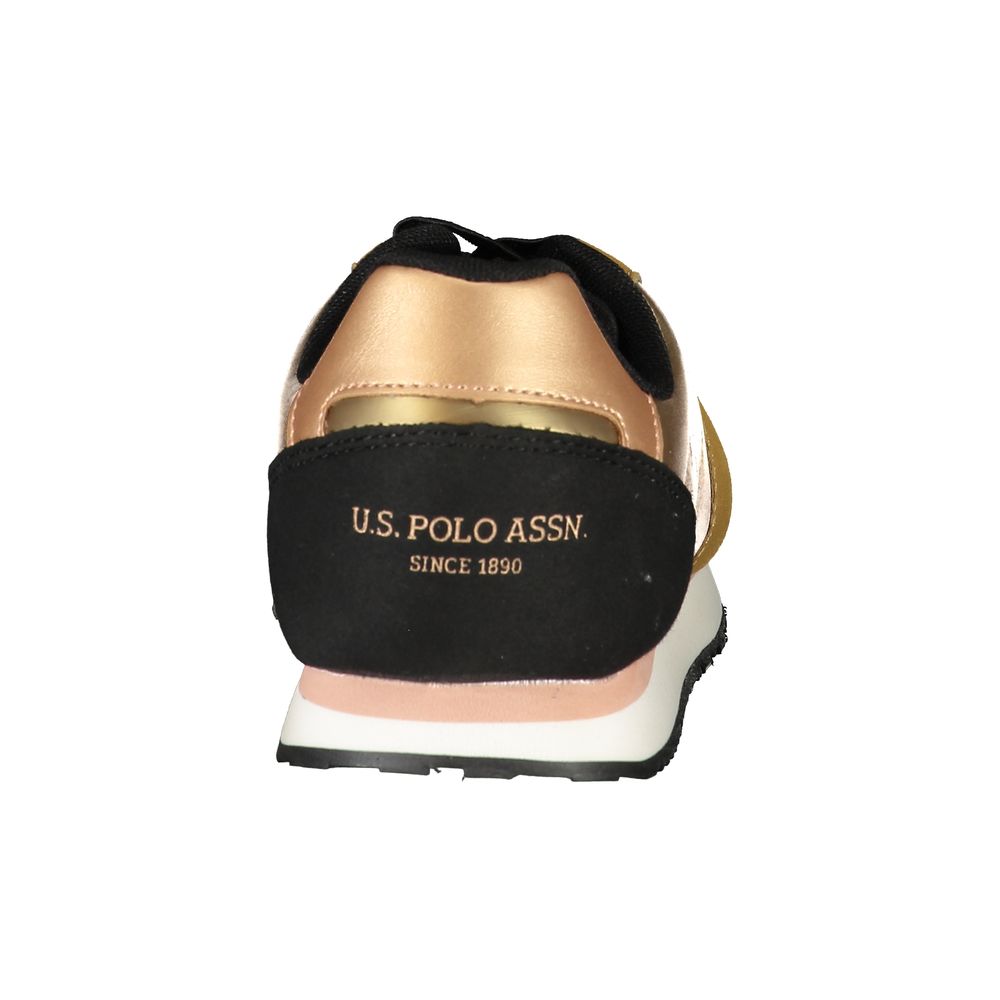 U.S. POLO ASSN. Gold Polyester Sneaker - SMARTMARTNZ