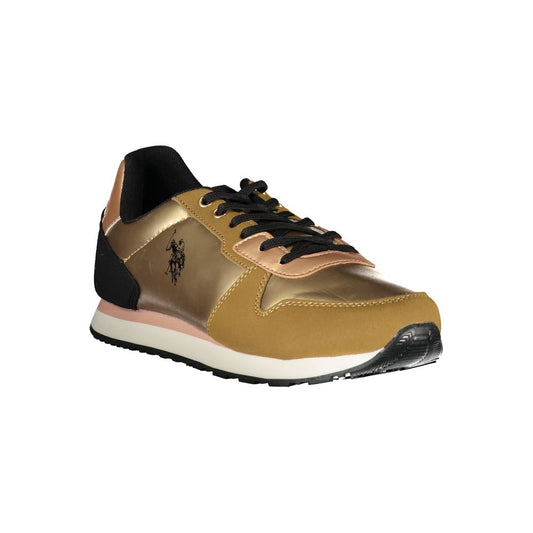 U.S. POLO ASSN. Gold Polyester Sneaker - SMARTMARTNZ