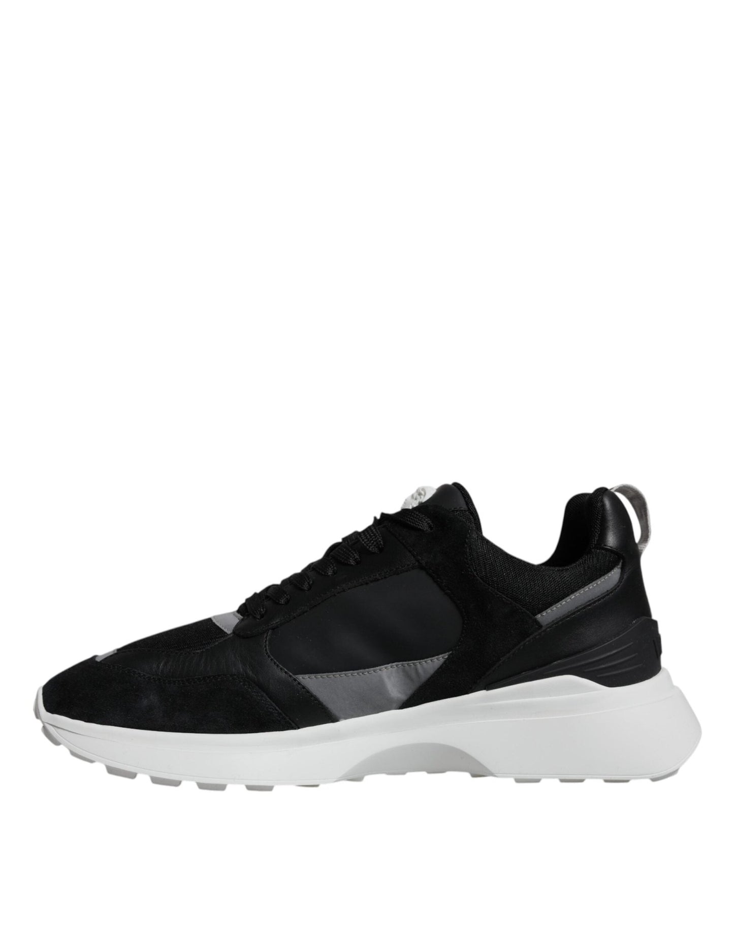 Versace Black Canvas Quad Fabric Medusa Low Top Sneaker Shoes - SMARTMARTNZ