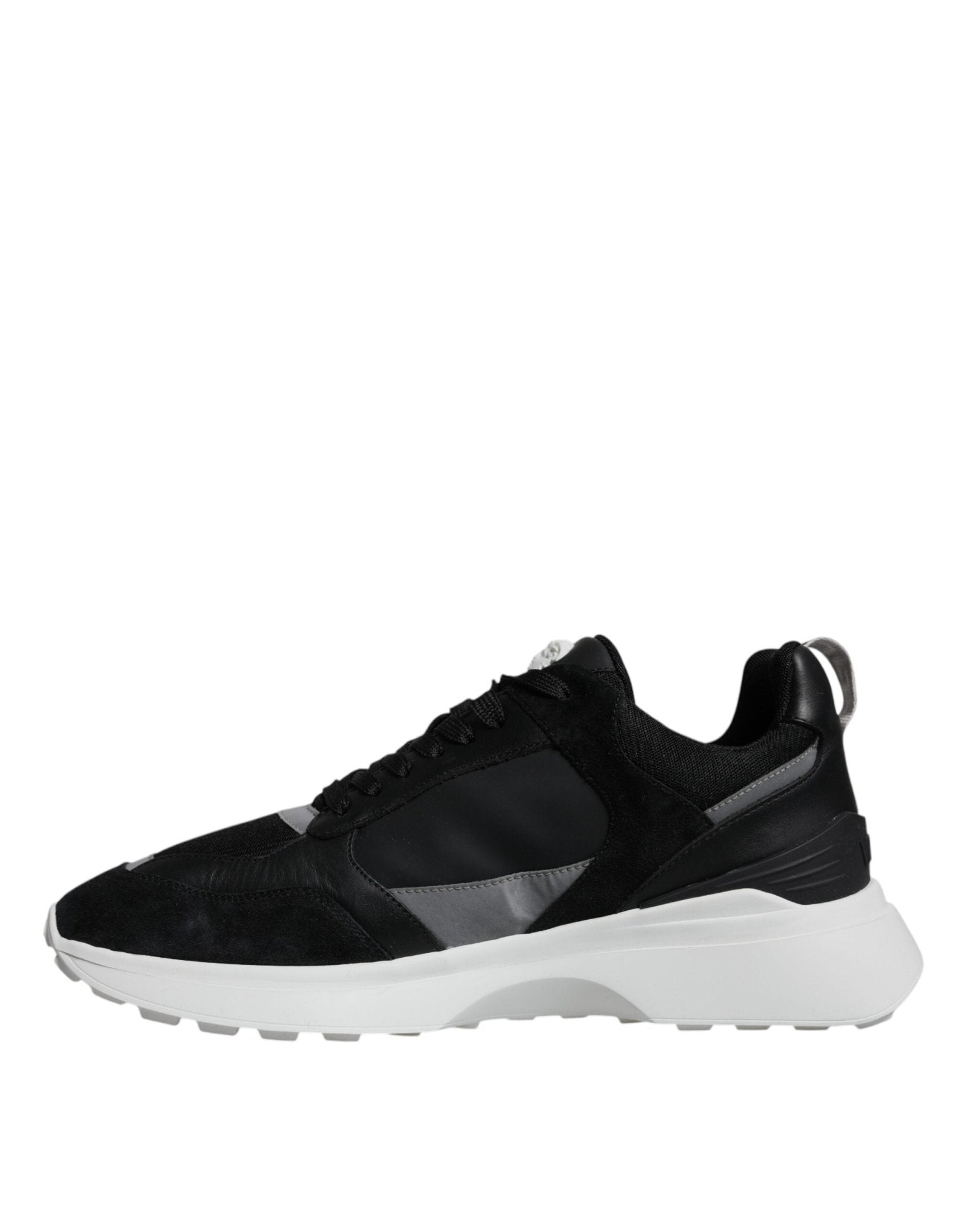 Versace Black Canvas Quad Fabric Medusa Low Top Sneaker Shoes - SMARTMARTNZ