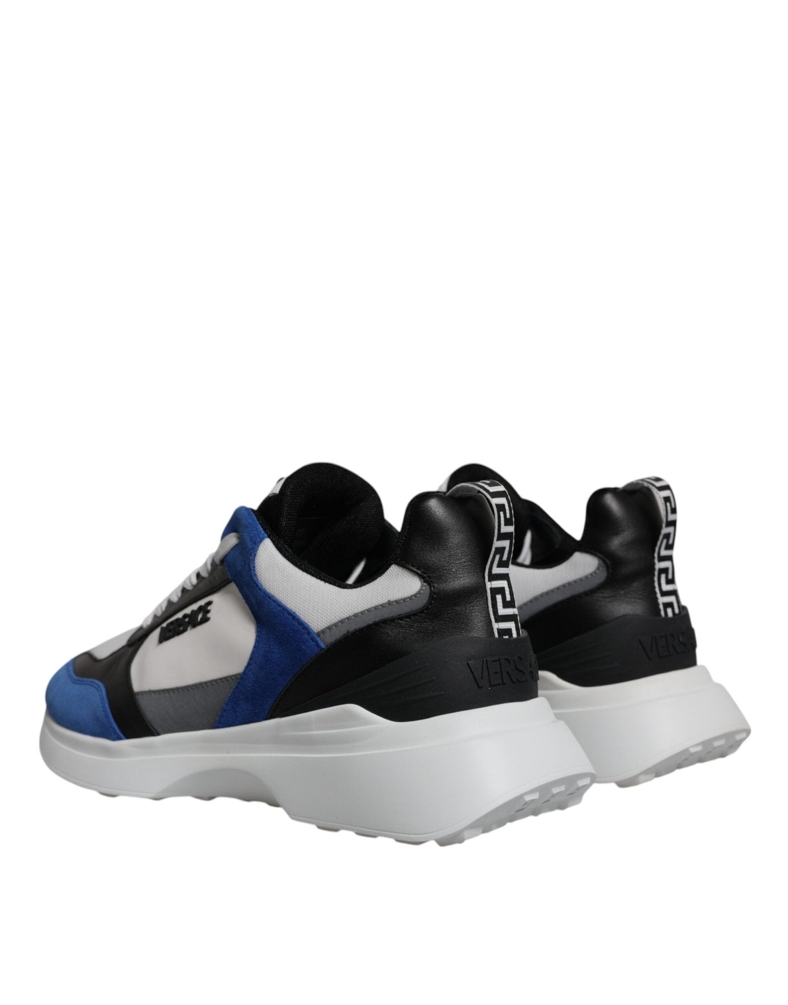 Versace Multicolor Canvas Quad Fabric Medusa Low Top Sneakers Shoes - SMARTMARTNZ