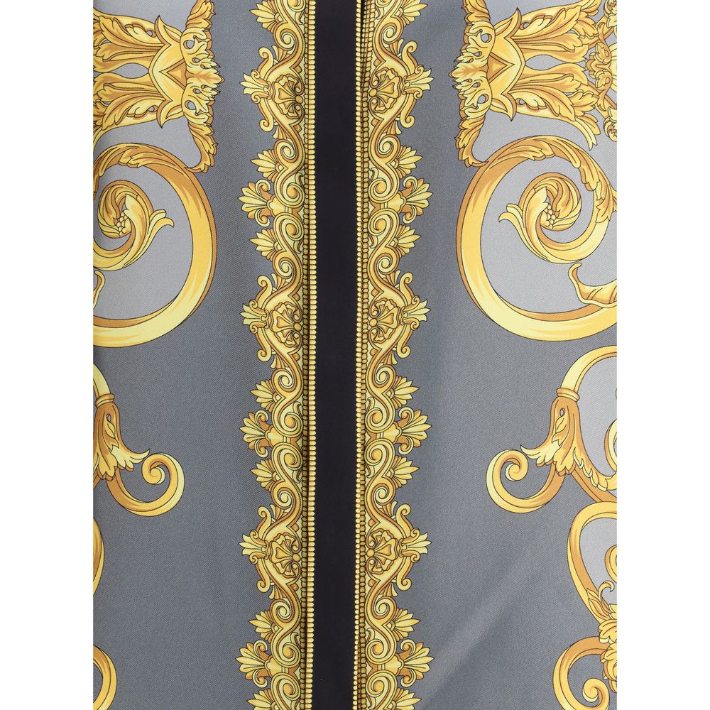 Versace Silk Cheetah Foulard Shirt - SMARTMARTNZ