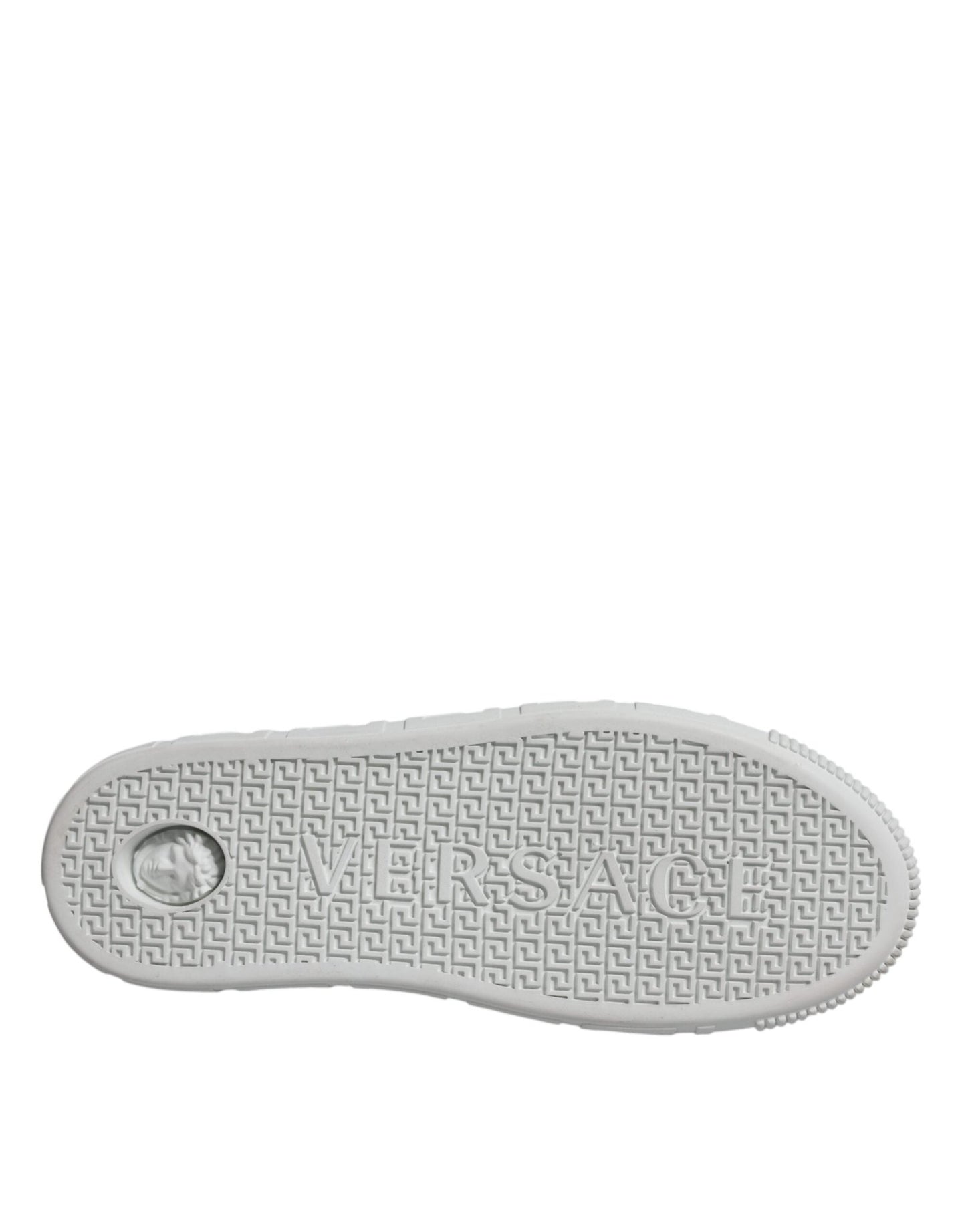 Versace White Pink Greca Print Platform Low Top Sneakers Shoes - SMARTMARTNZ