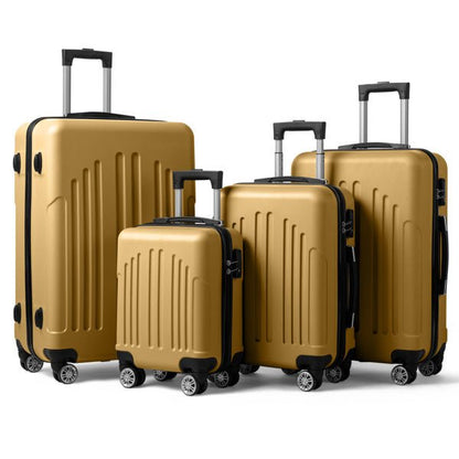 Vertical Striped Four In One Suitcase - SMARTMARTNZ