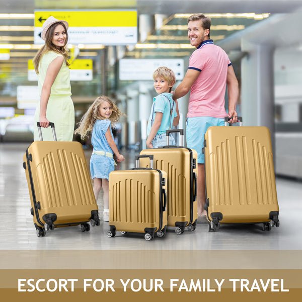 Vertical Striped Four In One Suitcase - SMARTMARTNZ