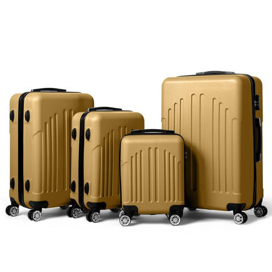 Vertical Striped Four In One Suitcase - SMARTMARTNZ