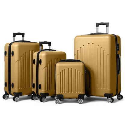 Vertical Striped Four In One Suitcase - SMARTMARTNZ