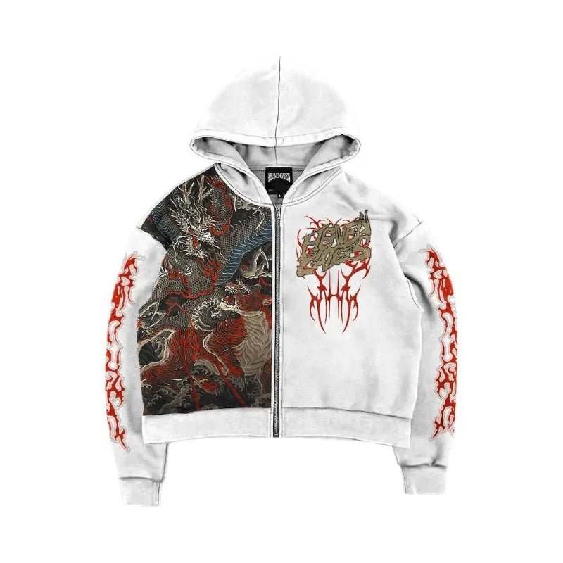 Vintage Goth Hoodie – Men’s Hip Hop Style Streetwear Top - SMARTMARTNZ