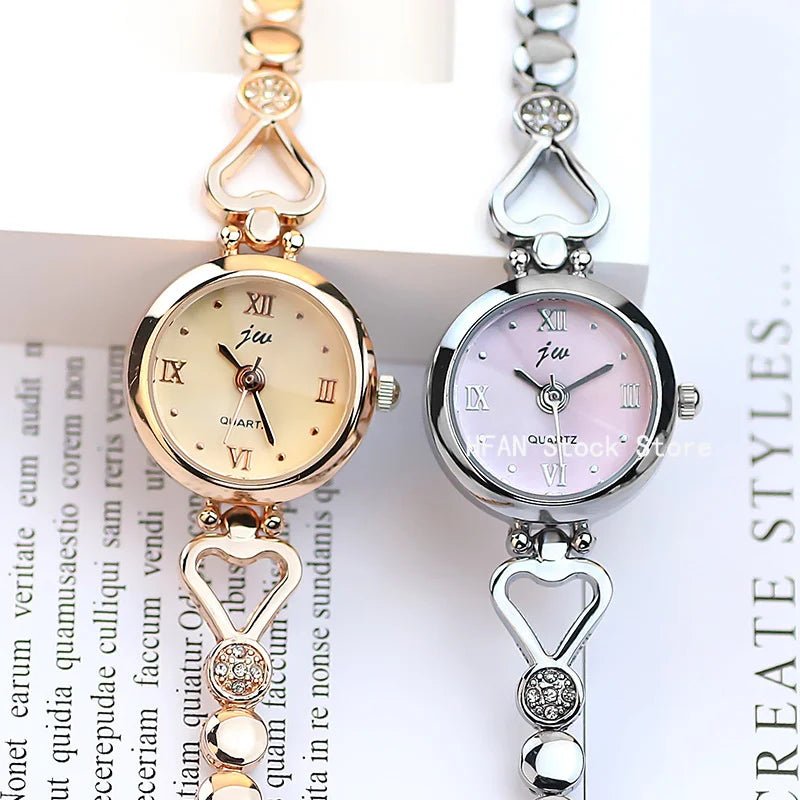 Women’s Elegant Quartz Watch – Small Face with Fashion Bracelet (Gift - Ready) - SMARTMARTNZ