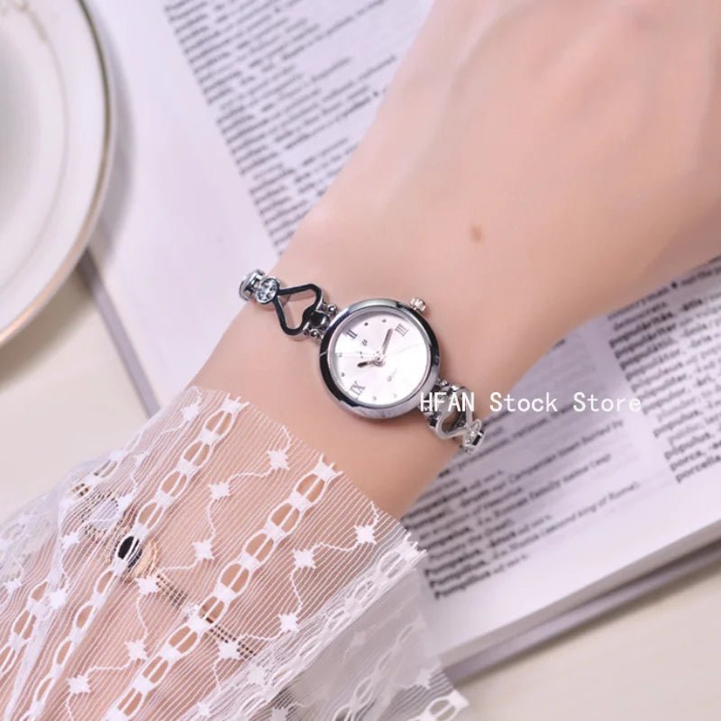 Women’s Elegant Quartz Watch – Small Face with Fashion Bracelet (Gift - Ready) - SMARTMARTNZ
