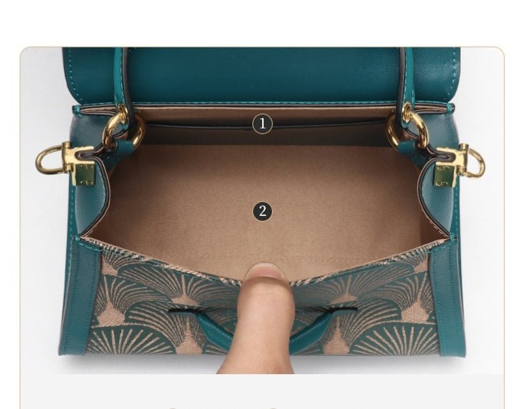 Women’s Embroidered Leather Bag – Traditional Chinese Ethnic Style - SMARTMARTNZ
