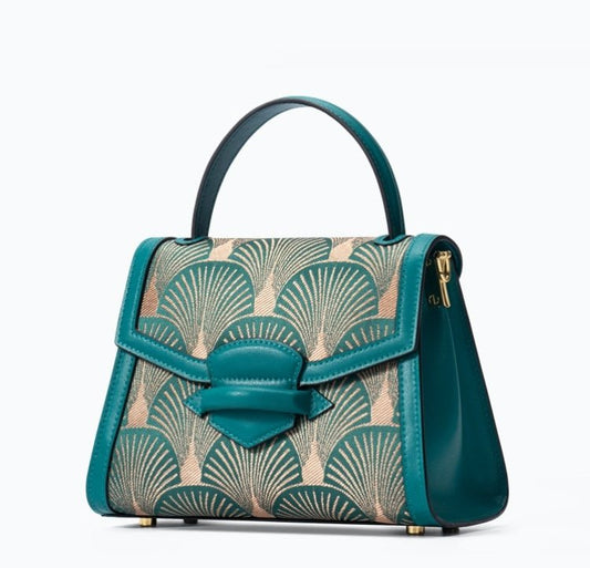 Women’s Embroidered Leather Bag – Traditional Chinese Ethnic Style - SMARTMARTNZ