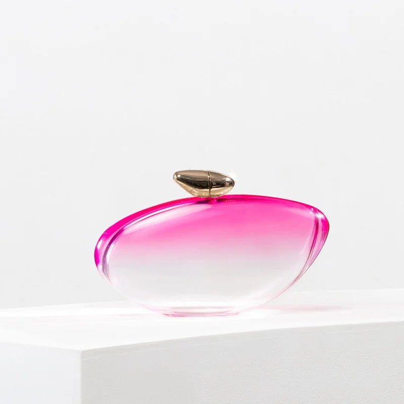 Women’s Evening Clutch Bag – 2024 Shell Design Acrylic Purse with Metallic Finish - SMARTMARTNZ