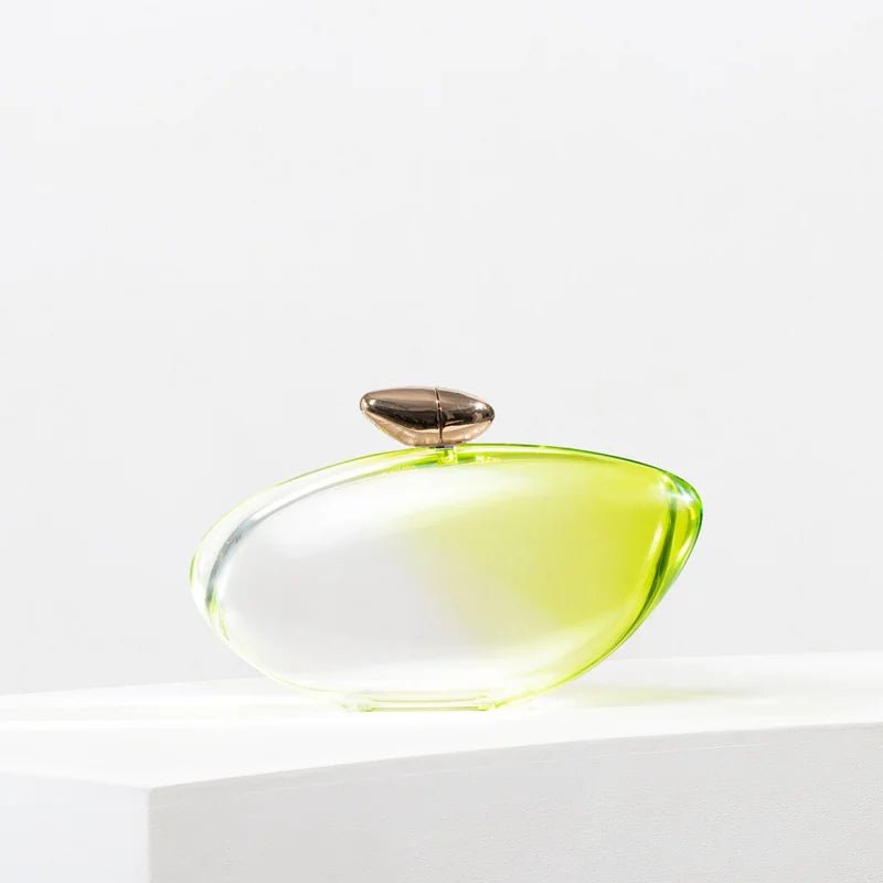 Women’s Evening Clutch Bag – 2024 Shell Design Acrylic Purse with Metallic Finish - SMARTMARTNZ
