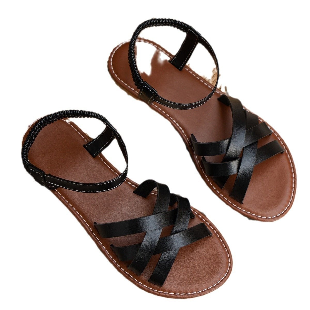 Women's Fashion Flat Bottomed Korean Sandals - SMARTMARTNZ