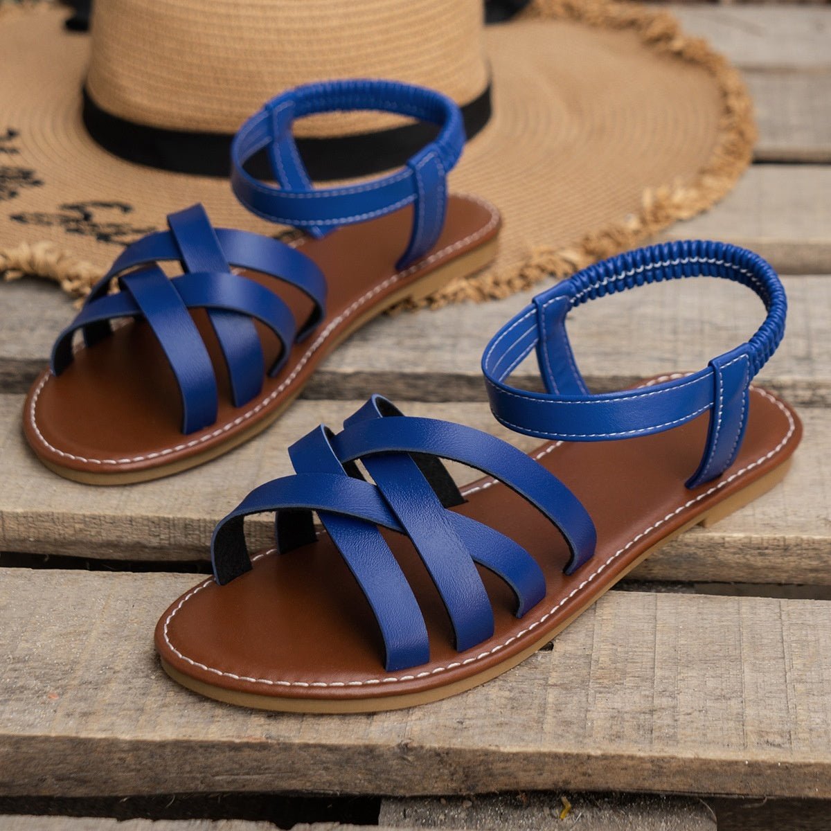 Women's Fashion Flat Bottomed Korean Sandals - SMARTMARTNZ