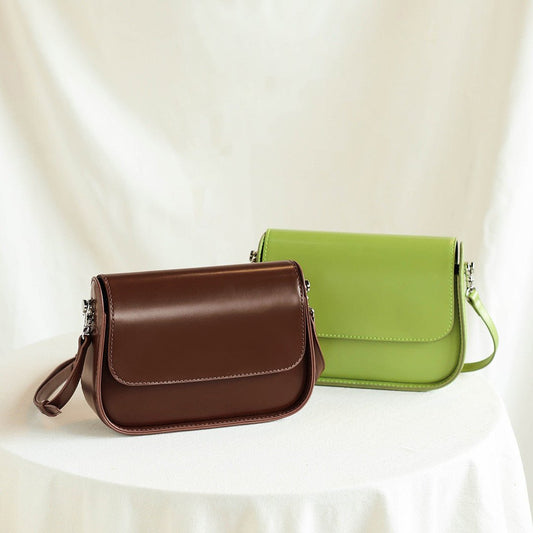 Women’s Handmade Saddle Shoulder Bag – Casual Crossbody Purse - SMARTMARTNZ