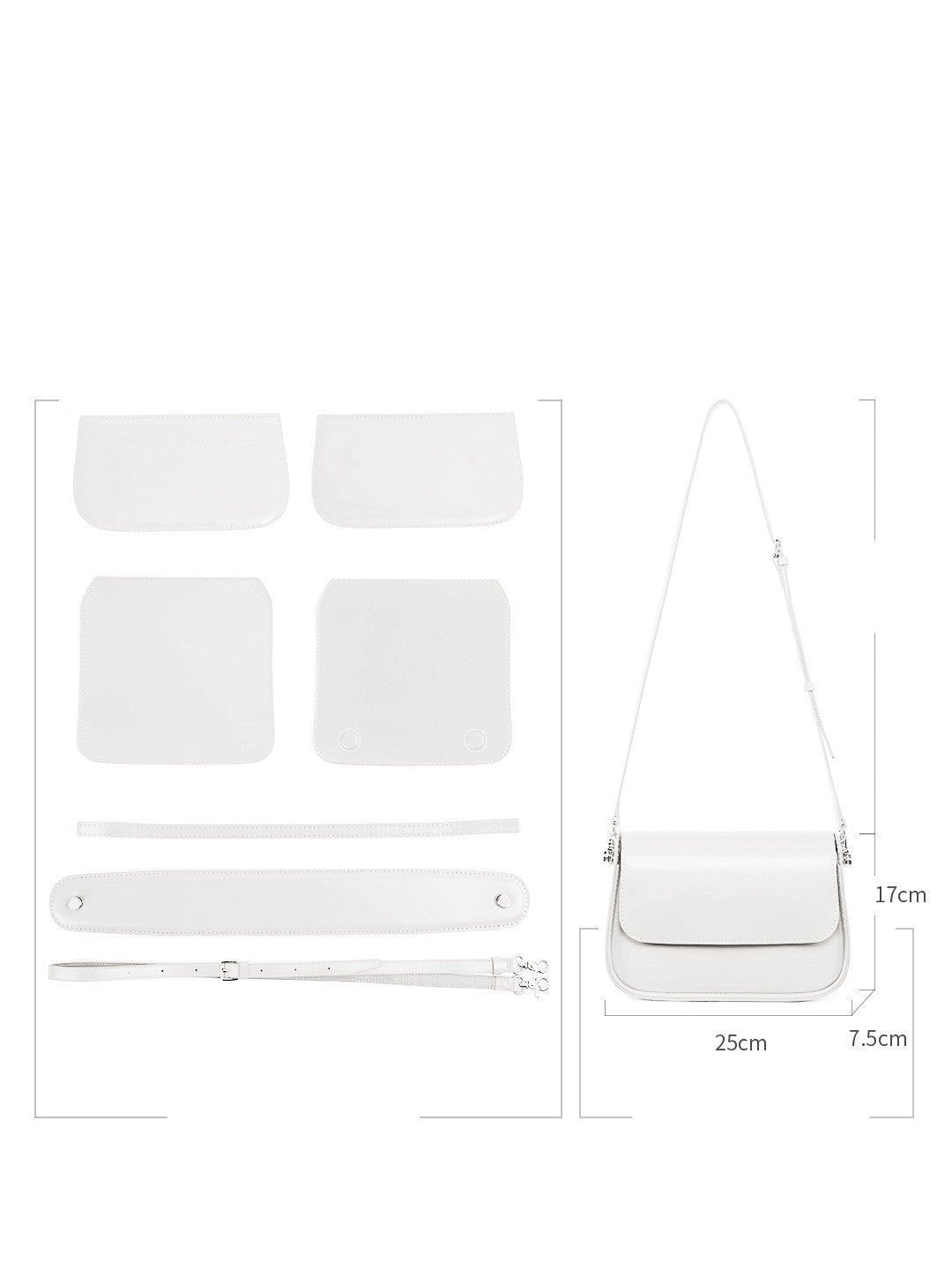 Women’s Handmade Saddle Shoulder Bag – Casual Crossbody Purse - SMARTMARTNZ