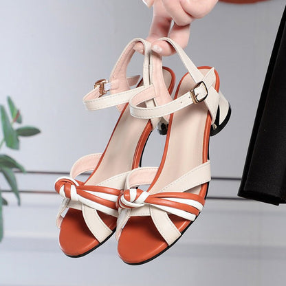 Women’s Hollow Leather Heels in Premium Cowhide Natural Feel • Durable Build • Chic Look - SMARTMARTNZ