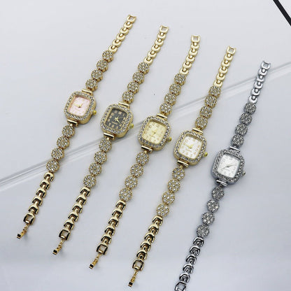Women’s Luxury Square Fashion Watch – Fully - Jewelled & Elegant - SMARTMARTNZ