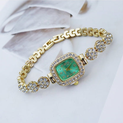Women’s Luxury Square Fashion Watch – Fully - Jewelled & Elegant - SMARTMARTNZ