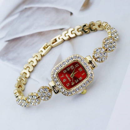 Women’s Luxury Square Fashion Watch – Fully - Jewelled & Elegant - SMARTMARTNZ