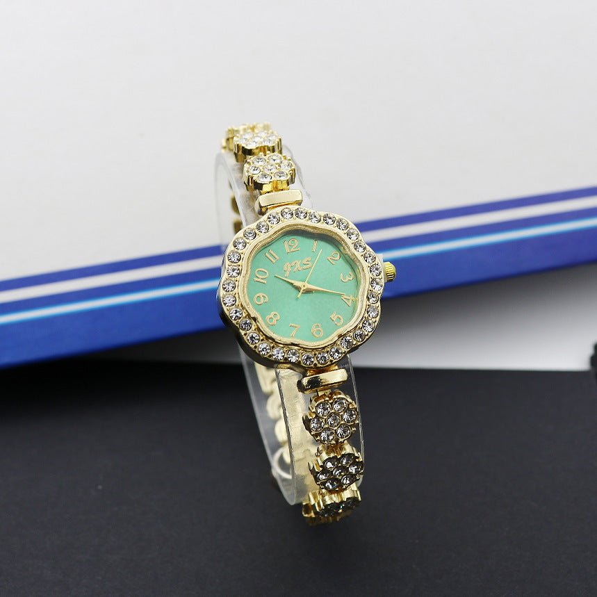Women’s Luxury Square Fashion Watch – Fully - Jewelled & Elegant - SMARTMARTNZ