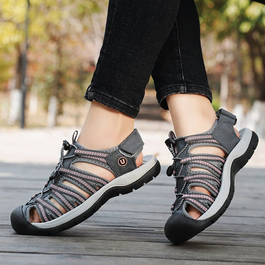 Women’s Plus Size Toe Box Sandals – Casual Comfort for Beach & Daily Wear - SMARTMARTNZ