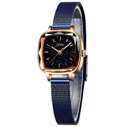 "Women’s Square Temperament Watch – Elegant Minimalist Design - SMARTMARTNZ
