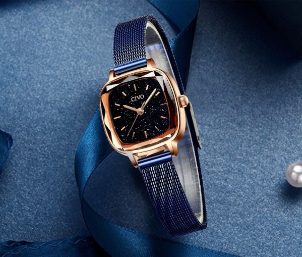 "Women’s Square Temperament Watch – Elegant Minimalist Design - SMARTMARTNZ