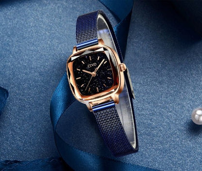 "Women’s Square Temperament Watch – Elegant Minimalist Design - SMARTMARTNZ