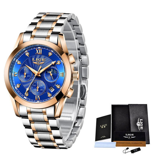Women’s Stainless Steel Waterproof Watch – Elegant & Durable Timepiece - SMARTMARTNZ