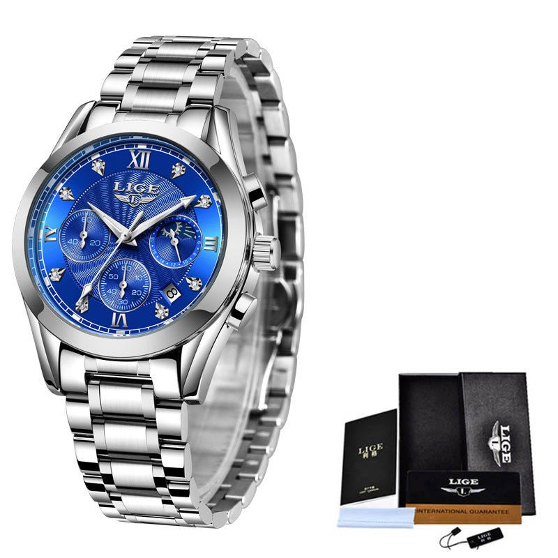 Women’s Stainless Steel Waterproof Watch – Elegant & Durable Timepiece - SMARTMARTNZ
