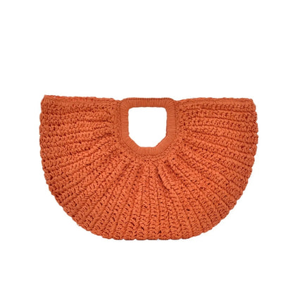 Women’s Woven Straw Handbag – Large Capacity Beach & Travel Purse - SMARTMARTNZ