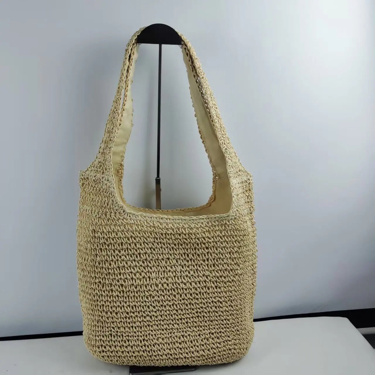 Woven Rattan Tote Bag – Women’s Summer Beach Shoulder Purse (2025 Style) - SMARTMARTNZ