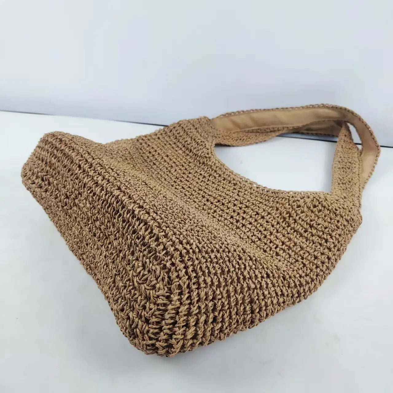 Woven Rattan Tote Bag – Women’s Summer Beach Shoulder Purse (2025 Style) - SMARTMARTNZ