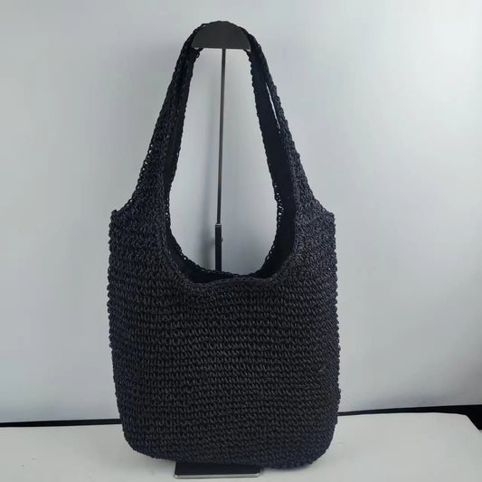 Woven Rattan Tote Bag – Women’s Summer Beach Shoulder Purse (2025 Style) - SMARTMARTNZ
