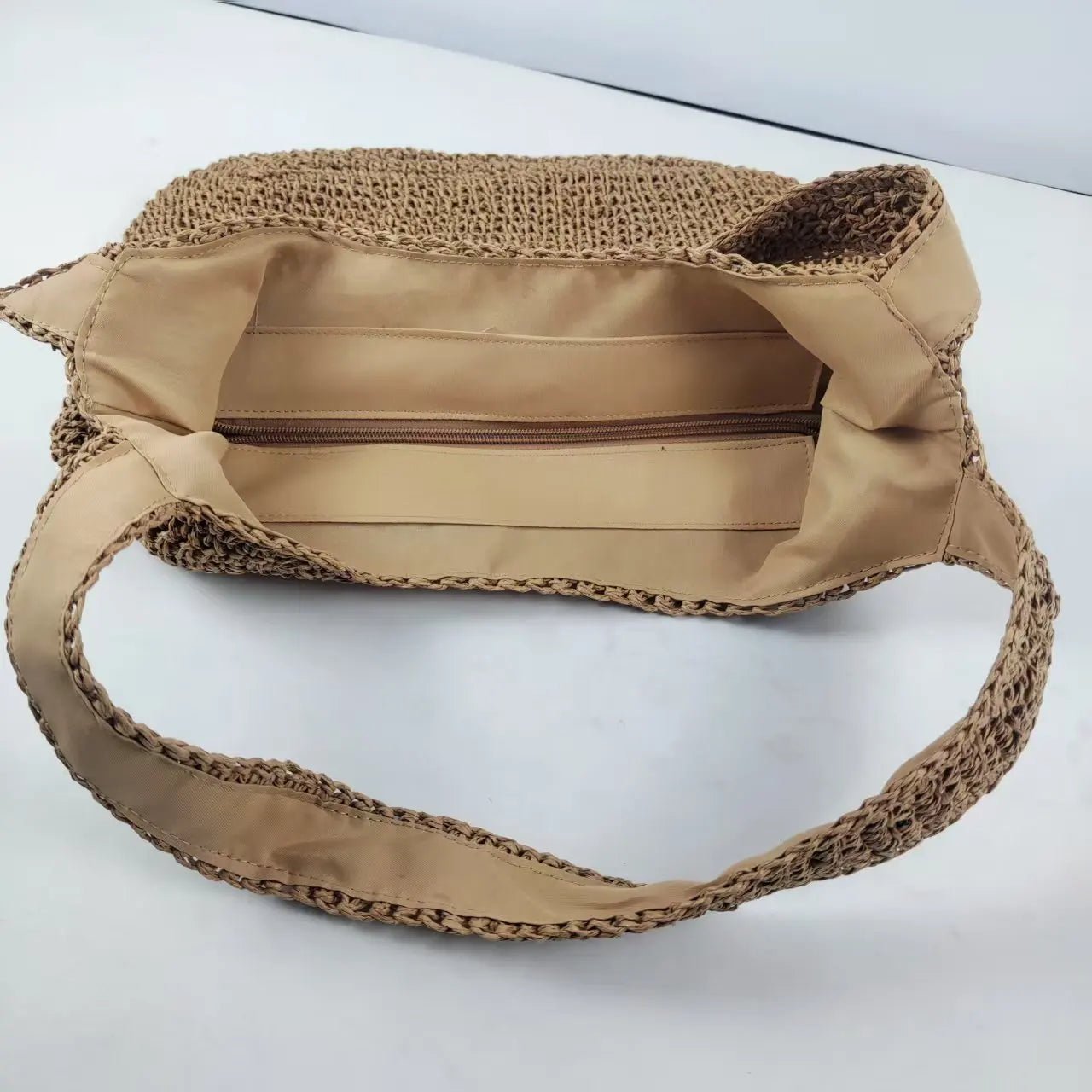 Woven Rattan Tote Bag – Women’s Summer Beach Shoulder Purse (2025 Style) - SMARTMARTNZ