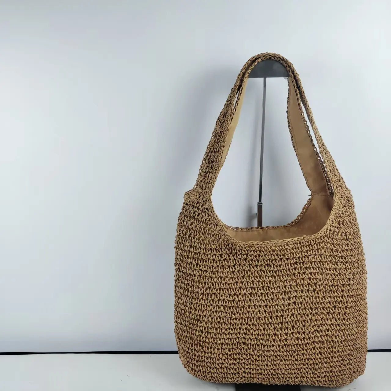 Woven Rattan Tote Bag – Women’s Summer Beach Shoulder Purse (2025 Style) - SMARTMARTNZ