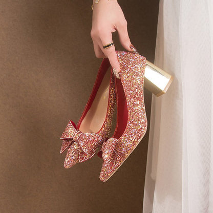 Xiuhe Wedding Shoes – Pointed Toe & Sparkle Shine Bright on Your Special Day | Comfort + Style - SMARTMARTNZ